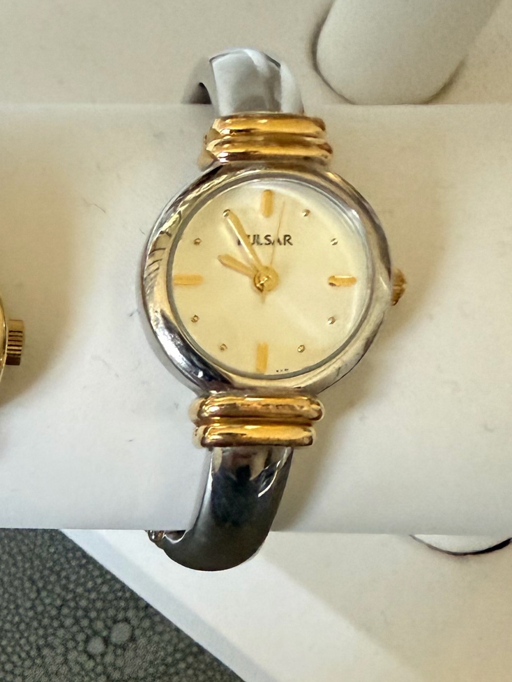 Pulsar Two-Tone Silver and Gold Women’s Bracelet Watch